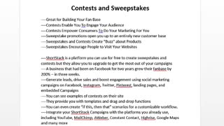 Contests and Tools