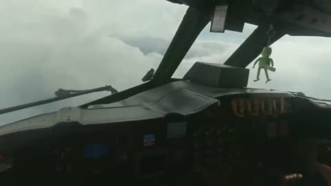 Hurricane hunter pilot flies into the eye of Hurricane Dorian