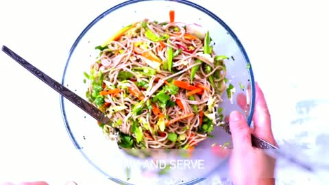 【ASIAN SOBA NOODLE SALAD】- a nutritious and filling light meal