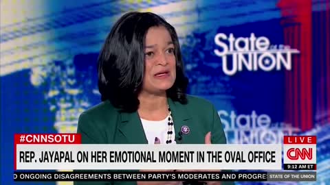 Pramila Jayapal on crying in the Oval Office