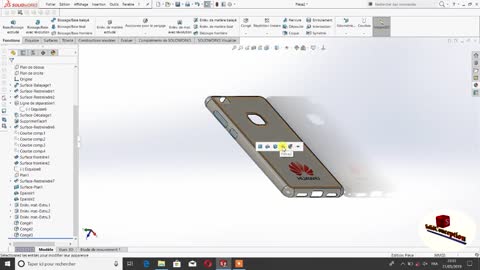 how to make case phone in solidworks