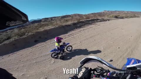 3yr Old Girl Learning to Ride a Motorcycle - Too soon?