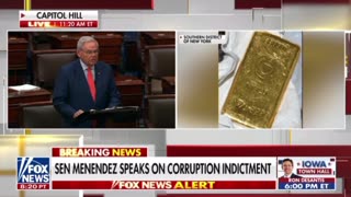 Menendez defending himself on the Senate floor