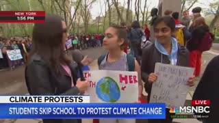 MSNBC praises students skipping school for climate change