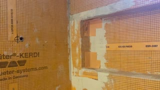 Setting Kerdi Corners on Shower Niche part 2