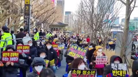 3월5일 코로나 강제검사 반대 집회