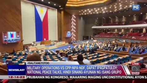 Military ops vs CTG, dapat ipagpatuloy; national peace talks, hindi sinang-ayunan