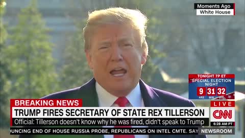 Trump On Tillerson Firing — We Got Along Well But We Disagreed On Things