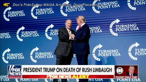 President Donald Trump Comments On Rush Limbaugh's Passing