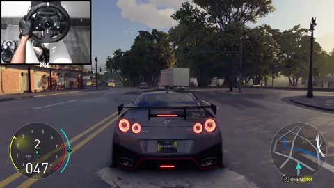 Nissan GTR R35 The Crew Motorfest Steering Wheel Gameplay