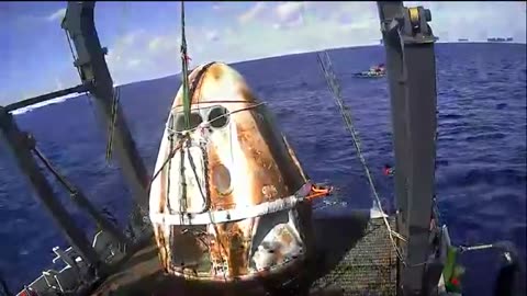 SpaceX crew Dragon Return from space station on demo-1 Mission