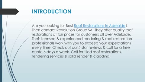 Best Roof Restorations in Adelaide