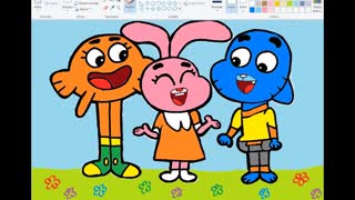 THE AMAZING WORLD OF GUMBALL 🐱🐰🐟 HOW TO DRAW. LEARN COLORS. FOR CHILDRENS 🐾