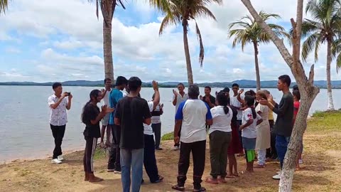 Going into the waters of baptism in Venezuela!!!