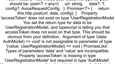 Axios post request with typescript issue