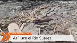 Se seca el río Suárez en Santander