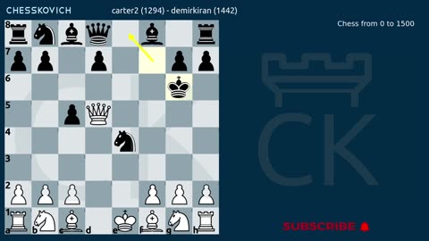 Chess Middlegame from 0 to 1500: Commented Game 11