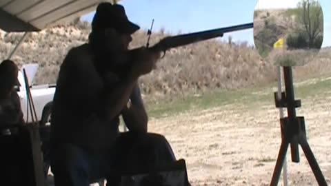 Tom and JD target shooting the 800 yard plate