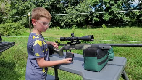 8 year old runs a 6.5 Creedmoor