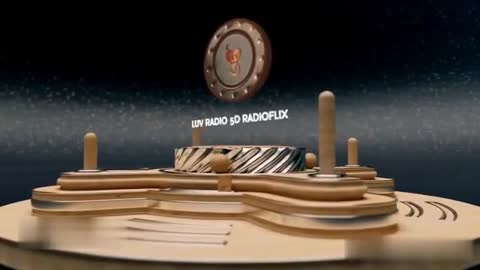 LUV Radio 5D Radioflix [17 sec] 3D Woodwork Logo promo