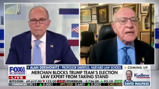 Alan Dershowitz Judge Merchan runs the courtroom tyrannically