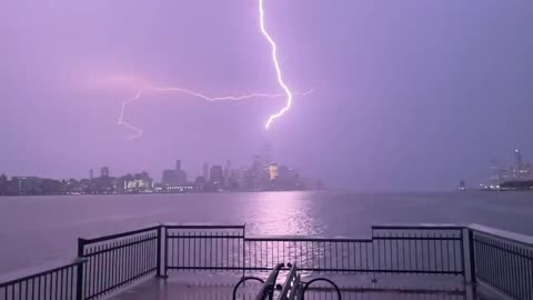 Lightning Strike at One World Trade Center