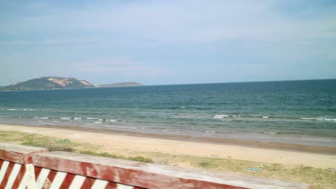 A beautiful coastal road seen during a motorcycle trip. Here coexist with the sea and the desert!!!