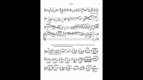 Psalm 67 (for solo violin)