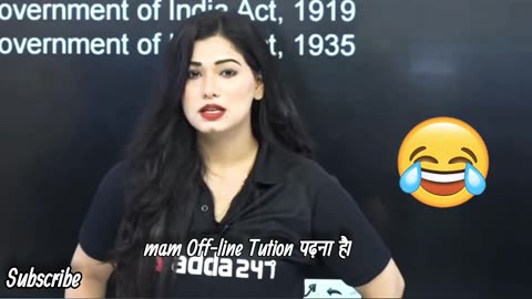 मैम आप miss World Try क्यों नहीं करती 🥰|diveya tripathi mam funny video clip|diveya tripathi mam