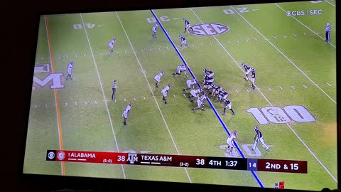 ALABAMA LOSES TO TEXAS AM