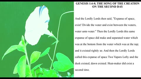 GENESIS 1:6-8, THE SONG OF THE CREATION ON THE SECOND DAY