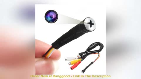 ☄️ Mini Hidden Camera HD 800TVL Color CCTV Screw Pinhole 3.7mm Lens Video Audio DIY