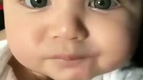 Baby with big eyes