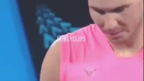 Cute girl gets hit by rafael nadal🥺respect moments in sports❤️