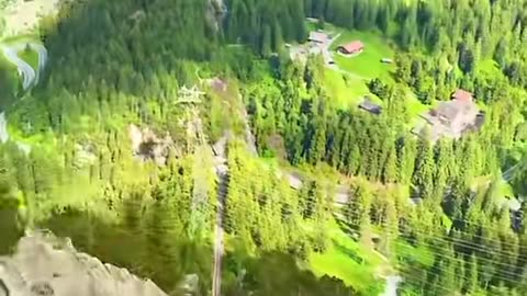 See the sights on Gelmer Roller Coaster in Switzerland! This is amazing!