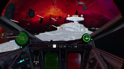 Star Wars Rogue Squadron VR running for the stars