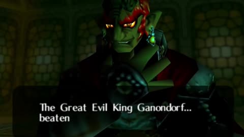 Ganondorf's Defeat in Zelda Ocarina of Time