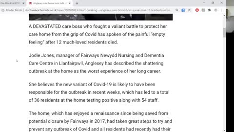 ( -0050 ) 20 Dead In Wales Care Home After Vaccine-Were Staff Intimidated 2 Not To Blame Covid-19 Vaccine?