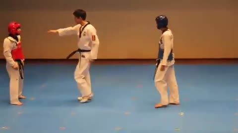 Most funniest fight of taekwondo in the world. 🦥