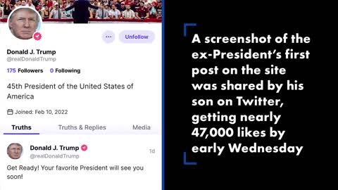 President Donald Trump is preparing for his return to social media.
