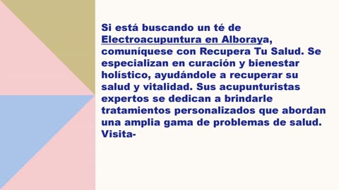 El mejor Electroacupuntura en Alboraya