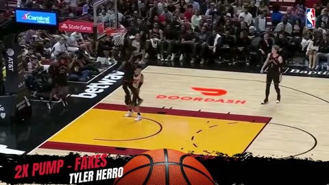 NBA: Tyler Herro pump-fakes twice