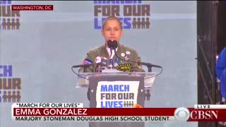 Stoneman Douglas student Emma Gonzalez reads names of fellow students killed