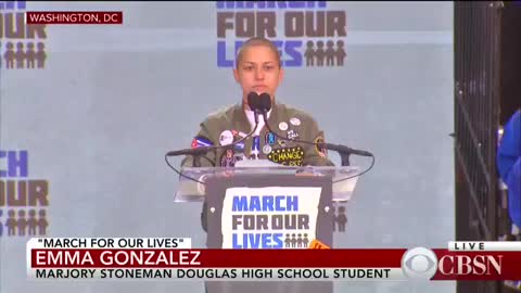 Stoneman Douglas student Emma Gonzalez reads names of fellow students killed