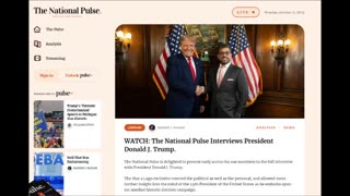 WATCH: The National Pulse Interviews President Donald J. Trump.