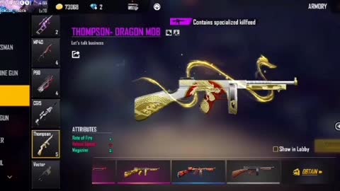 Free fire gun skin video