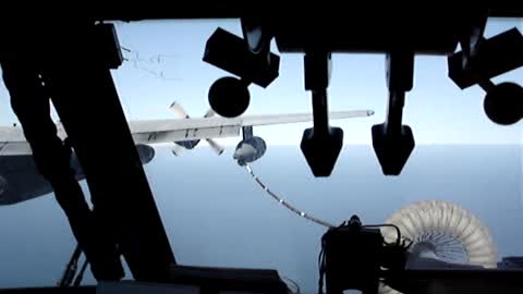 PAVE LOW Air Refueling (Cockpit View)