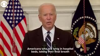 FLASHBACK BIDEN THREATENS UNVAXXED AMERICANS 'WE'VE BEEN PATIENT BUT OUR PATIENCE IS WEARING THIN