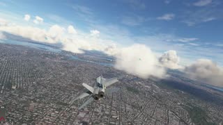 Microsoft Flight Simulator Long Island NY F-18