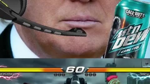 Joe Biden vs Donald Trump in Tekken 7 (With Barrack Obama)